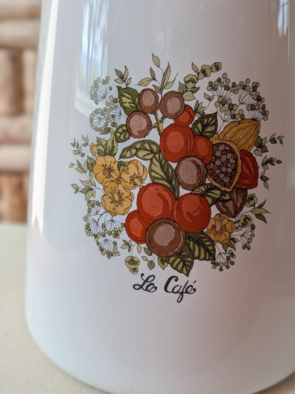 CorningWare Spice of Life Le Café P‑146 Percolator Coffee Pot with Basket & Lid - Picture 4 of 15